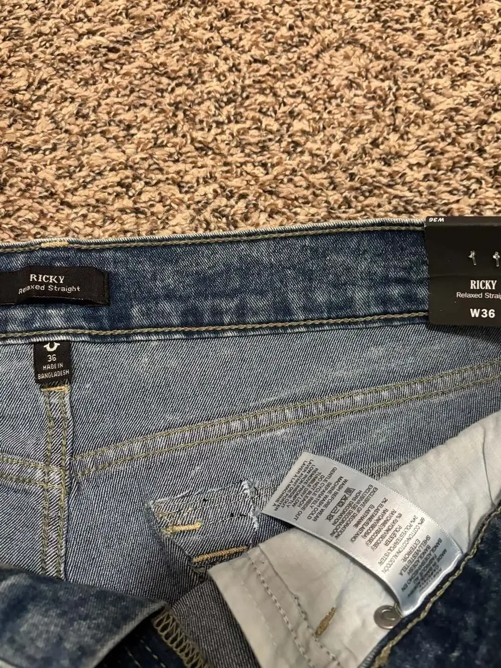 True Religion Ricky stretch Denim Shorts in Light Celestine Wash
